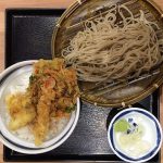 そば処信州屋(新宿南口店)の「天丼もりそばセット」