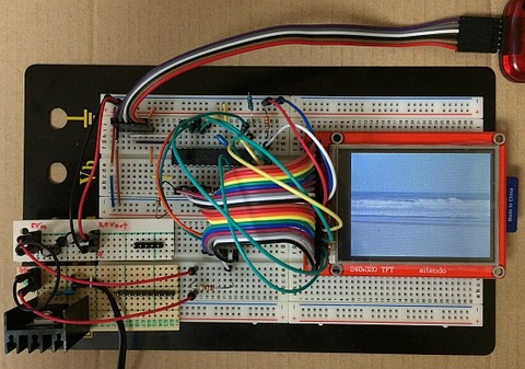 C言語でPIC18F、SDカードの画像ファイルをLCD(M028C9325TP)に表示