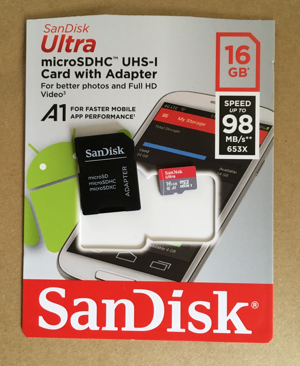 Sandisk　SDカード16GB