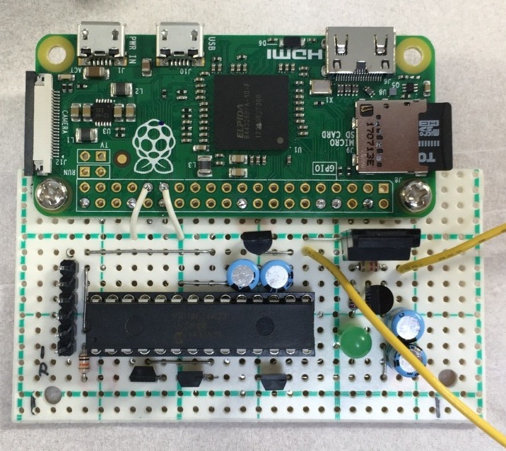 Raspberry Pi(ラズパイ)でOnkyo T-422Mチューナーをインターネットラジオ対応に改造 PIC18FとRaspberry Pi Zeroの基盤
