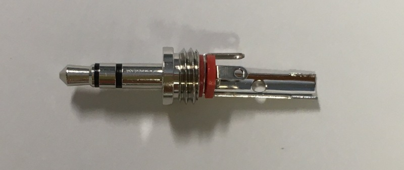 3.5mmステレオミニプラグ（マル信無線電機、MP-013LC）　本体　加工