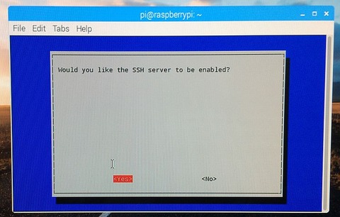 Raspbian SSH 許可　イネーブル
