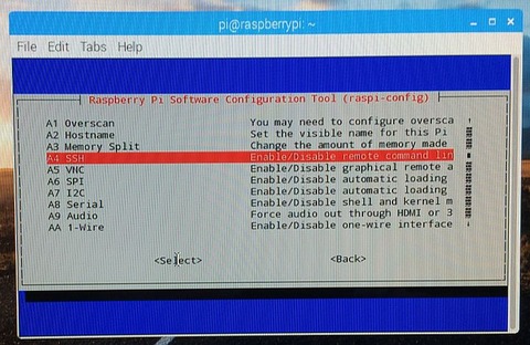 Raspbian raspi-config SSH 許可　イネーブル