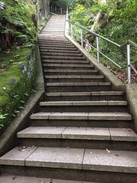 鋸山 ロープウェー方面への階段