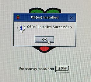 Noobs OS installed