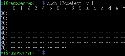 i2cdetect rtc なし