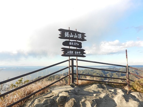 富士山を見に鋸山へ