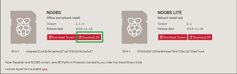 Noobs ダウンロード ZIP